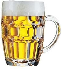 Pub Beer Tankard Dimpled Britannia Haworth Glass, Beer Stein, Half & Pint Mugs