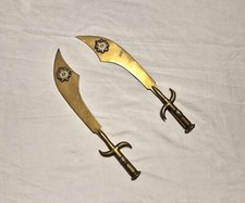 WW1 British Army Service Corps Mauser 7.92 Round Pair Trench Art Letter Openers