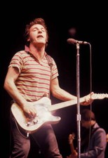Bruce Springsteen performs