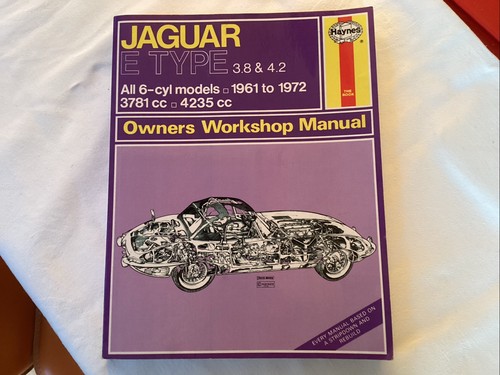 Jaguar type haynes - e, owners