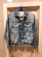 Louis Vuitton Jacket Men Blue Logo Denim Size M