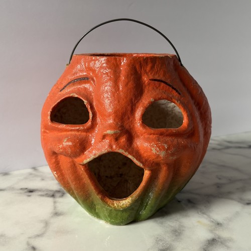 Vintage paper mache halloween - mache,