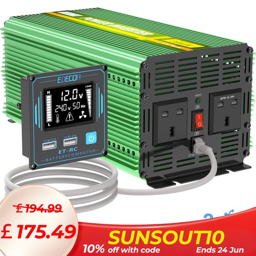 Edecoa power inverter 12v - edecoa,