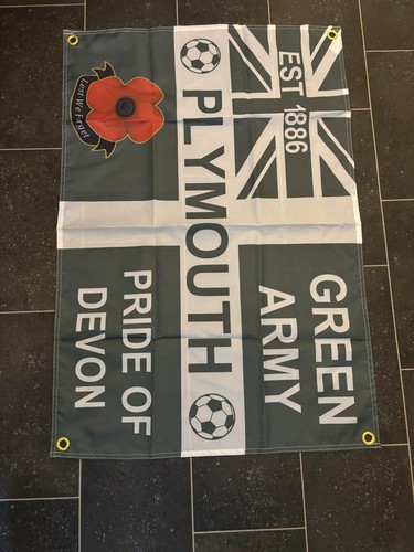 Plymouth argyle flag 3ft - flag,