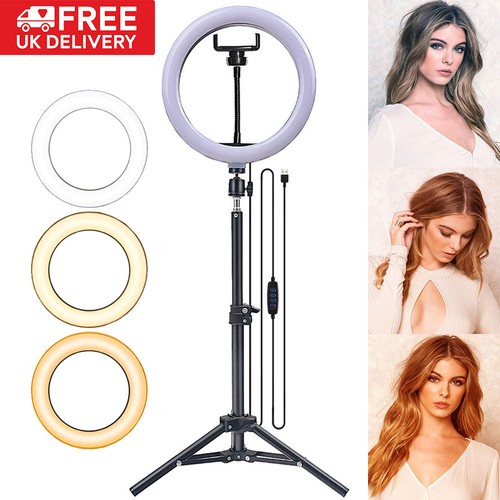 Led ring light with tripod - 10",