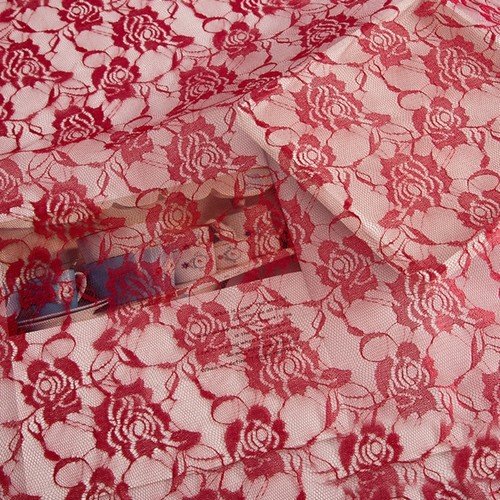 Vintage floral lace fabric - vintage,