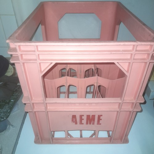 Old bottles storage crate - old,