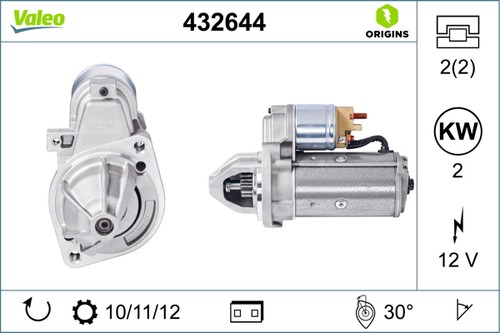 Valeo 432644 starter for - 432644-oe,