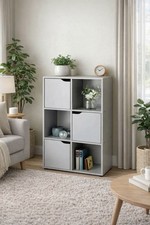 6 Cube Wooden Bookcase