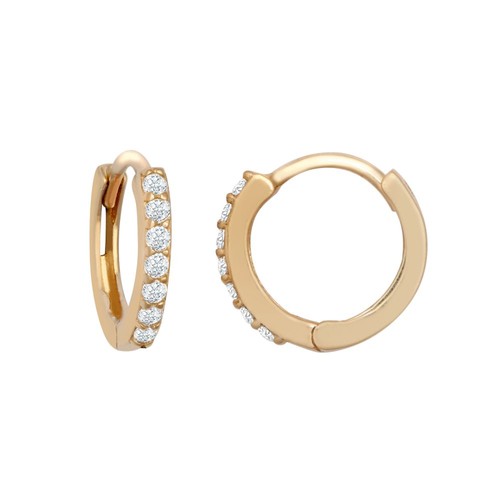 Huggie earrings 9ct gold - earrings,