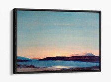 SUNDOWN LOCH RANNOCH, DAVID YOUNG CAMERON- FLOAT EFFECT FRAMED CANVAS ART PRINT