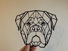 Geometric Bullmastiff Dog