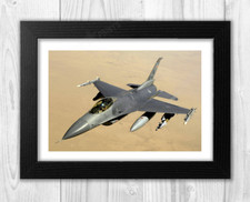 USAF F16 Fighting Falcon A4 reproduction poster Choice of frame Great gift