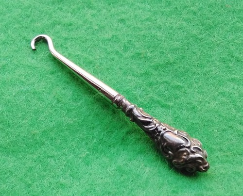 Small antique button hook for - small,
