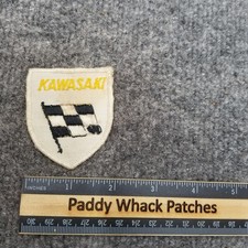 Vintage Kawasaki Patch Flag