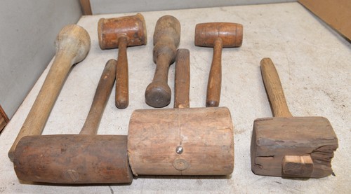 Antique mallet hammer - 7,