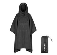 TOMSHOO Hooded Rain Poncho w