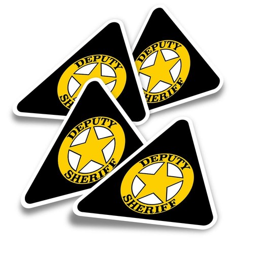 Triangle stickers deputy - 4x,