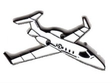 Lear jet pin badge. Private