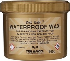Gold Label Waterproof Wax for Re-Proofing Wax Cotton Clothing & Horse Turnout