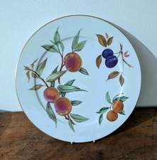 Xtra Large Royal Worcester Evesham Gold dinner plates. 31 Cm Diameter