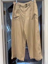 LADIES FAT FACE LINEN WIDE LEG