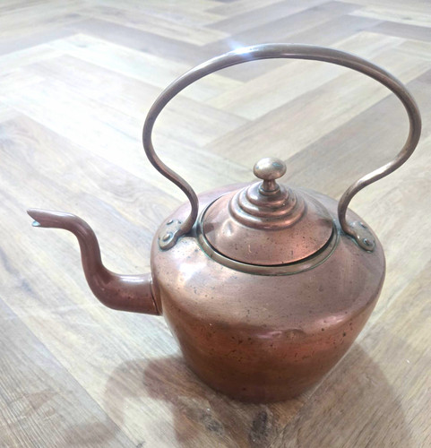 Antique copper kettle - copper,