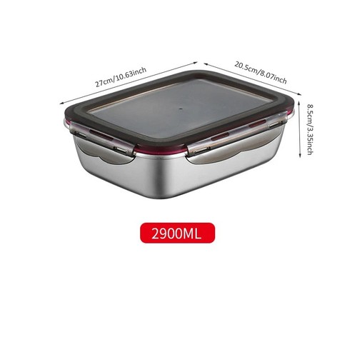 304 stainless steel lunch box - stainless,