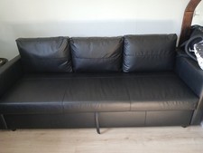 FRIHETEN 3 Seat Leather Effect Sofa Bed *NEARLY NEW* £400