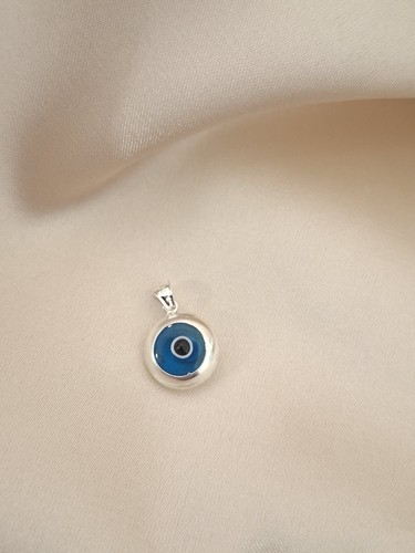 Sterling silver evil eye - silver,
