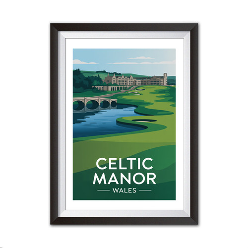 Celtic manor golf poster - celtic, wales