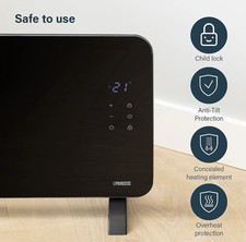 The Princess Smart Panel Heater is 2000 Watt 348200B (RRP 120)