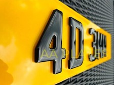 3D 4D Gel Number Plates -