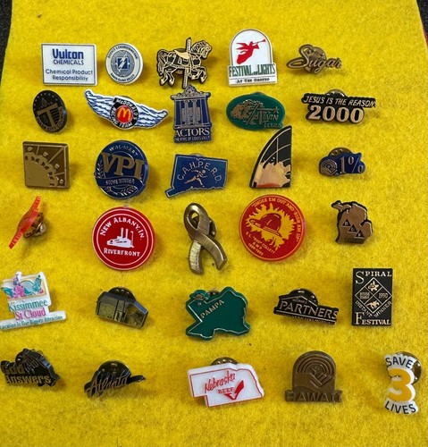 Job lot pin badges - lot, bulk