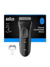 Braun 3000s Series 3+ Mens Electric Rechargeable Shaver, Razor, Dry Close Shave 