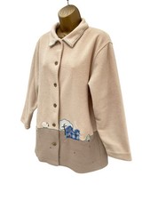 Tulchan Cardigan Jacket Sheep Country Scene Size M Button Down