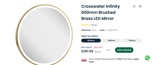 Crosswater infinity led - crosswater,