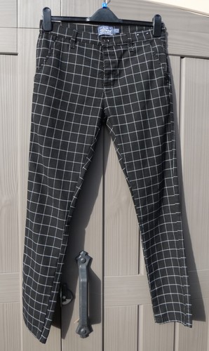 Topman black check - check, stretch