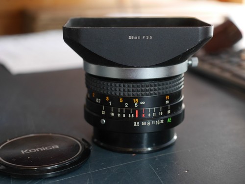 Konica hexanon 28mm 3 5 - ar,
