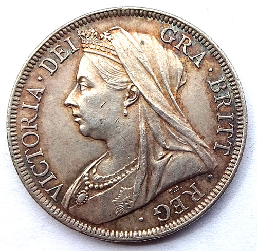 Victoria veiled head 1901 - head,