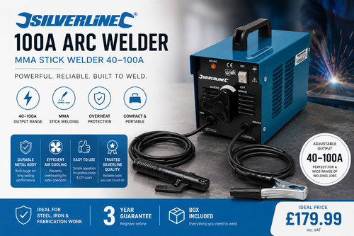 New silverline 100a arc - arc, welder