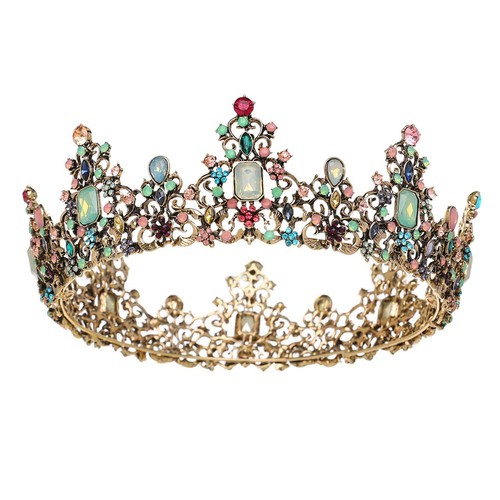 Jeweled queen crown - jeweled,