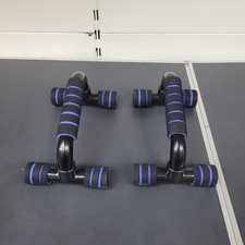 2x Push Up Bars Press Ups Handles Stand Pair Home Gym Exercise Workout Foam Bars