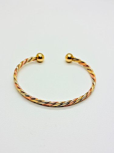 9ct colour solid gold ladies - 9ct, 3-colour