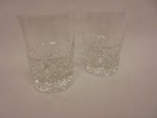 VINTAGE PAIR OF ROYAL BRIERLEY CRYSTAL BRUCE SMALL WHISKY TUMBLERS CUT GLASS