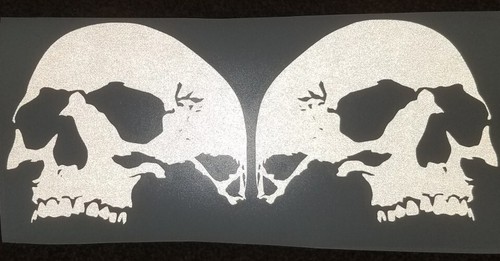 Reflective skulls helmet tank - skulls, helmet/tank