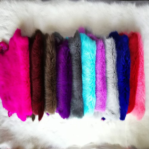 Natural genuine rabbit pelts - natural,