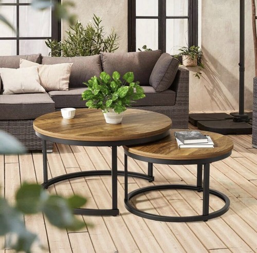 Round coffee table industrial - table,,