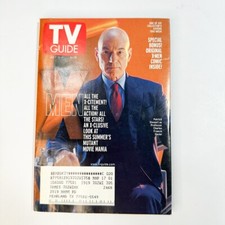 X-MEN TV guide, Patrick Stewart, Mutant, July 15-21 2000, X-men comic inside