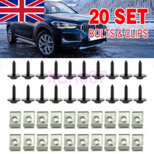 40x Undertray Clips Screws Engine Under Cover Splash Guard Shield Fit BMW MINI